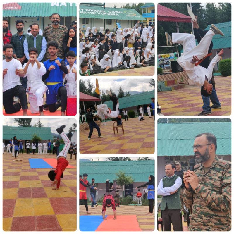 Sports growth academy kupwara organized a karate program at AGS Wayne on 08 06 24 in which students of AGS Wayne participated.