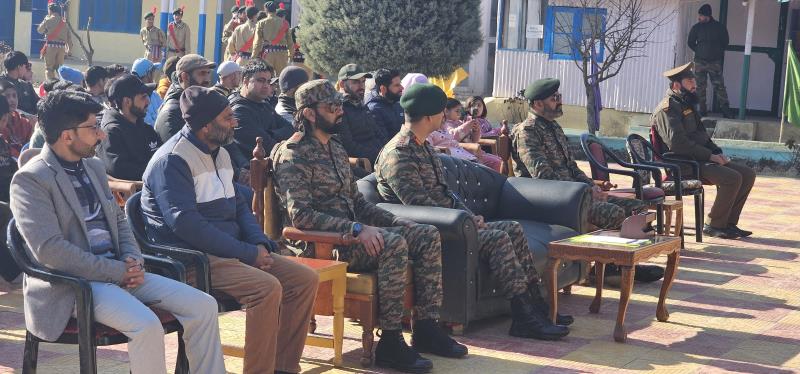 The 76th Republic Day was celebrated at Army Goodwill School in Wayne, Kupwara, must have been a special event, filled with patriotism and pride. These celebrations often include flag hoisting, cultural performances, parades, and speeches highlighting the significance of Republic Day and the role of the Indian Armed Forces in safeguarding the nation.