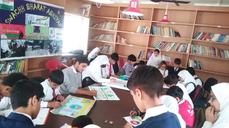 A  drawing event conducted in the school on behalf of swachh bahart based on theme  (clean and green ) in which abut 20 students from different clases have participated and best 7 have been selected.