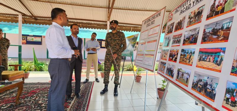 Brigadier A S SHANDEY, SM 15 Corps inspected the school on 21 -June-2024. Along with the inspection, the foundation of the new double storey building was also laid in presence of OIC AGS Wayne.  